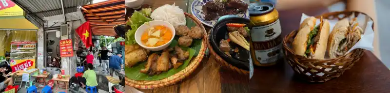 하노이에서 할 수 있는 것들 현지 음식 사진